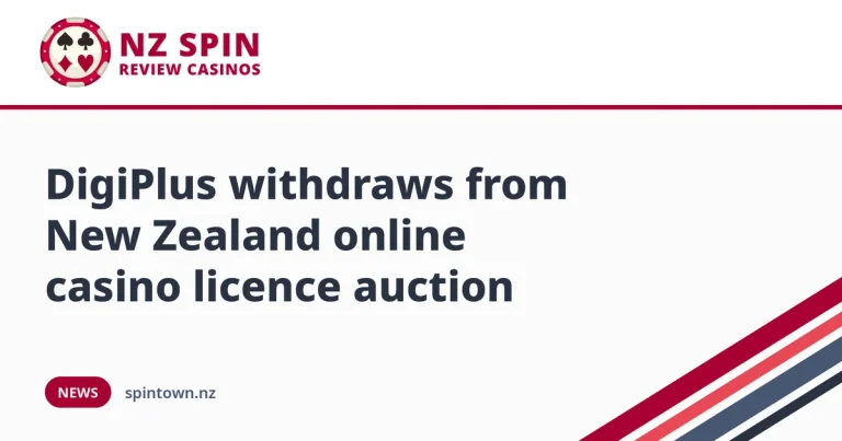 DigiPlus withdraws from New Zealand online casino licence auction