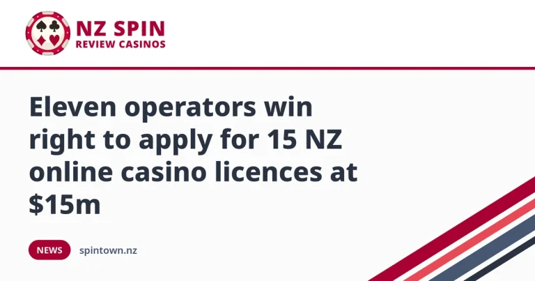 Eleven operators win right to apply for 15 NZ online casino licences at $15m